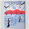 Image 1 : "Red Mountains" Limited Edition Giclee on Canvas by Larissa Holt, Protege of Acclaimed Artist Eyvind
