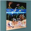 Image 1 : "Sand Bar 2" LIMITED EDITION Giclee on Canvas by Michael Godard, G Numbered and Signed with Certific