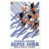Image 1 : "Sports D'Hiver" Hand Pulled Lithograph (24" x 39") by the RE Society, Image Originally by Eric De C