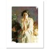 Image 1 : "Yellow Shawl" LIMITED EDITION Artist-Embellished Giclee on Canvas by Pino (1939-2010)! AP Numbered 