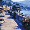 Image 2 : Howard Behrens (1933-2014) - "Bellagio Promenade" Limited Edition Hand Embellished Giclee on Canvas 