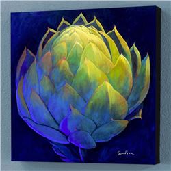"Green Heart" Limited Edition Giclee on Canvas by Simon Bull, Numbered and Signed with Certificate o
