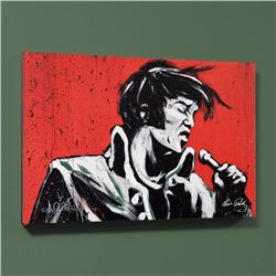 "Elvis Presley (Revolution)" LIMITED EDITION Giclee on Canvas (40" x 30") by David Garibaldi, Number