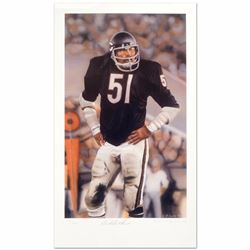 Daniel M. Smith - "Dick Butkus" Limited Edition Lithograph Dated (1990), Numbered and Hand Signed by