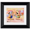 Image 1 : "Fred Plays The Harp" Limited Edition Sericel From the Popular Animated Series The Flintstones with 