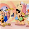 Image 2 : "Fred Plays The Harp" Limited Edition Sericel From the Popular Animated Series The Flintstones with 