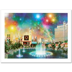 "Las Vegas Evening" Limited Edition Lithograph by Alexander Chen! Numbered and Hand Signed with Cert
