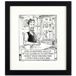 Bizarro! "Escher" is a Framed Limited Edition which is Numbered, Hand Signed by creator Dan Piraro, 