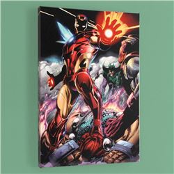 "Iron Man/Thor #2" Limited Edition Giclee on Canvas by Scot Eaton and Marvel Comics! Numbered with C