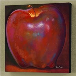 "Apple Wood Reflections" Limited Edition Giclee on Canvas by Simon Bull, Numbered and Signed with Ce