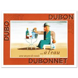 "Dubonnet.A Leau" Hand Pulled Lithograph by the RE Society, Image Originally by A.M. Cassandra! Incl