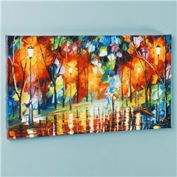 "Mirror Streets" LIMITED EDITION Giclee on Canvas by Leonid Afremov, Numbered and Signed with Certif