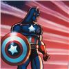Image 2 : "Captain America Theatre of War: America First! #1" LIMITED EDITION Giclee on Canvas by Howard Chayk