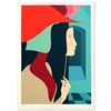 Image 1 : "La Mascera" Limited Edition Serigraph by Amleto dalla Costa, Numbered and Hand Signed by the Artist