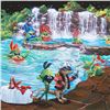 Image 2 : "Olive Bunnies" LIMITED EDITION Giclee on Canvas (35" x 28") by Michael Godard, CS Numbered and Sign