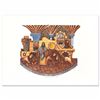 Image 1 : "Daniel and the Lions" Limited Edition Embossed Lithograph by Amram Ebgi, Numbered and Hand Signed w