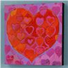 Image 1 : "Playful Heart VI" Limited Edition Giclee on Canvas by Simon Bull, Numbered and Signed with Certific