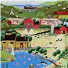Image 2 : "Skinny Dipping" Limited Edition Print on Wood Panel (32" x 40") by Japanese Master Nobuo "Nicky" Wa