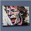 Image 1 : "Mick Jagger" LIMITED EDITION Giclee on Canvas by David Garibaldi, Numbered and Signed with Certific