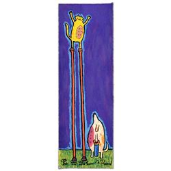 "What Goes Up Must Come Down" Limited Edition Hand Pulled Original Lithograph By Matt Rinard, Number