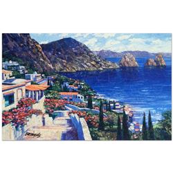 Howard Behrens (1933-2014) -  Isle of Capri  Limited Edition Hand Embellished Giclee on Canvas with 