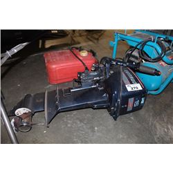 EVENRUDE 15HP BOAT MOTOR WITH GAS TANK