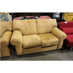 SUEDE SOFA AND LOVE SEAT