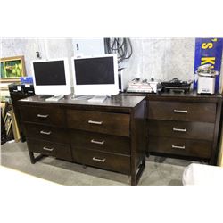 3 DRESSERS WITH LOOSE DRAWERS