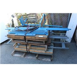 PALLET LOT OF EASY REC SHELVING AND ELECTRICAL WIRE