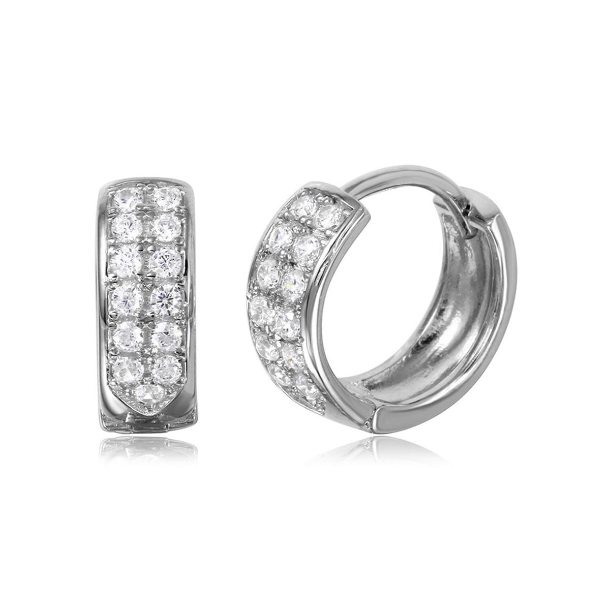 Orleans Sterling Silver Earrings plated in Rhodium main image 0