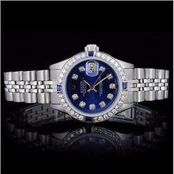 Rolex SS DateJust Ladies 1.00ct Diamond Watch