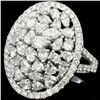 Image 2 : 18K White Gold 3.39ct Natural Diamond Ring