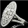 Image 3 : 18K White Gold 3.39ct Natural Diamond Ring