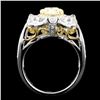 Image 3 : 18K Gold 2.70ctw Fancy Diamond Ring