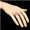 Image 3 : 14K Gold 1.40ct Ruby & 1.00ctw Diamond Ring