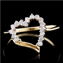 10K Yellow Gold 0.25ctw Diamond Ring