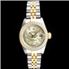 Image 1 : Rolex DateJust 18K/SS 1.00ct Diamond Ladies Watch