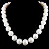 Image 1 : 18K Gold 14-16MM Pearl Clasp Necklace