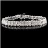 Image 1 : 14K White Gold 2.00ctw Diamond Bracelet