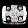 Image 1 : 14K White Gold 2.60ctw Diamond Ring