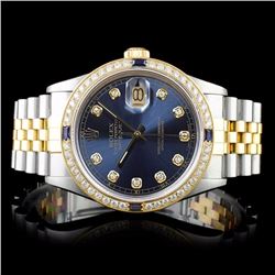 Rolex DateJust 18K/SS 1.50ct Diamond Watch