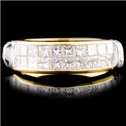 18K Gold 0.93ctw Diamond Ring