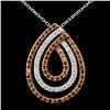 Image 1 : 14K Gold 1.06ctw Fancy Diamond Pendant