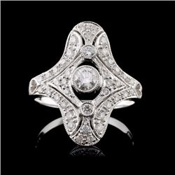 18K White Gold 0.58ct Diamond Ring