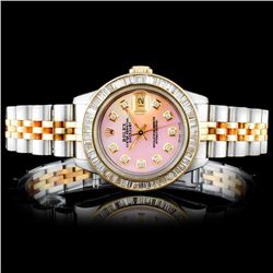 Rolex YG/SS DateJust 2.00ct Diamond Ladies Wristwa