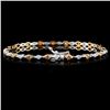 Image 2 : 14K White Gold 2.12ctw Fancy Color Diamond Bracele