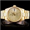 Image 1 : Rolex YG Day-Date Men's Diamond Wristwatch