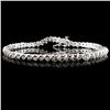 Image 1 : 14K White Gold 1.14ctw Diamond Bracelet