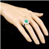 Image 3 : 18K Gold 1.69ct Emerald & 1.35ctw Diamond Ring