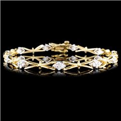 14K Gold 1.00ctw Diamond Bracelet